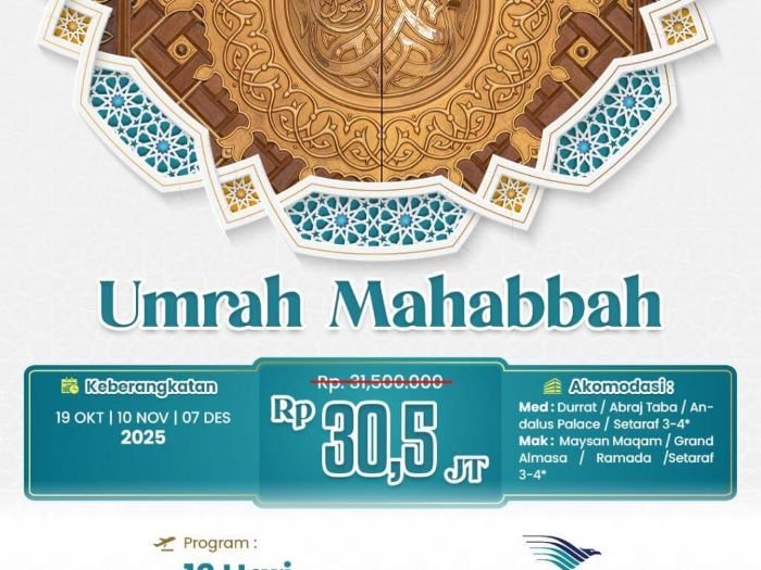 Umrah 12 hari Garuda