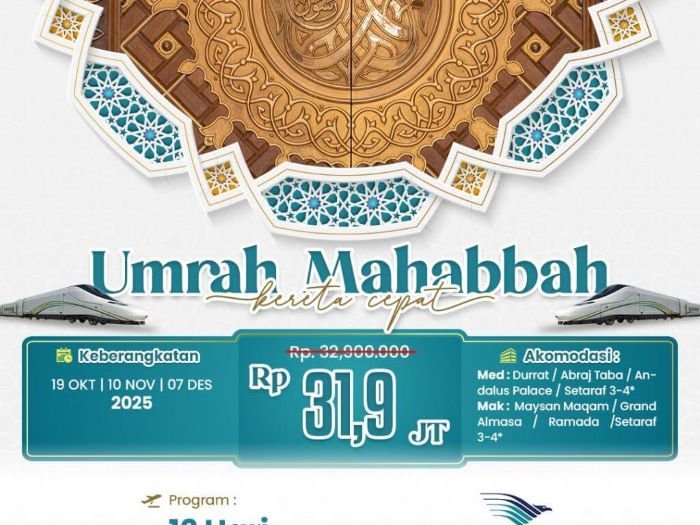 umrah 12 har kereta cepat