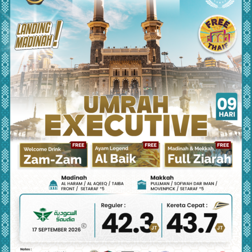 Umrah Executive 09 Hari Landing Madinah