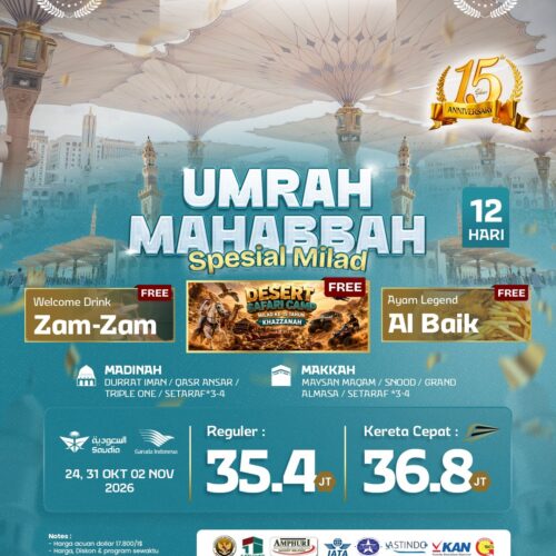 Umrah Mahabbah 12 Hari Spesial Milad