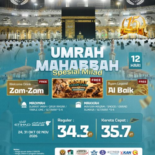 Umrah Mahabbah 12 Hari Spesial Milad