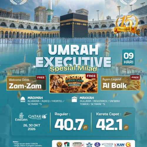 Umrah Executive 09 Hari Spesial Milad