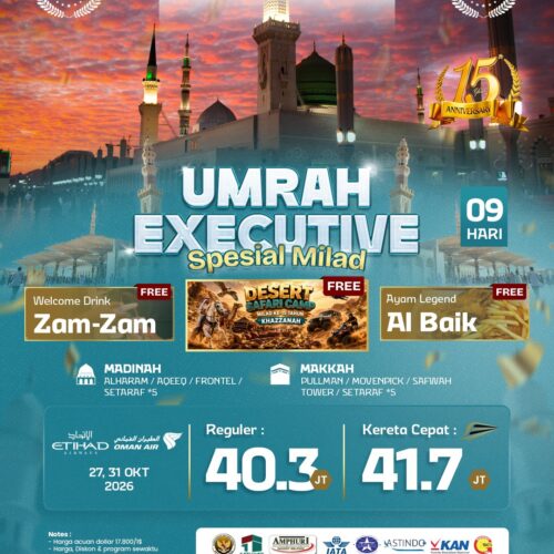 Umrah Executive 09 Hari Spesial Milad
