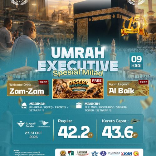 Umrah Executive 09 Hari Spesial Milad