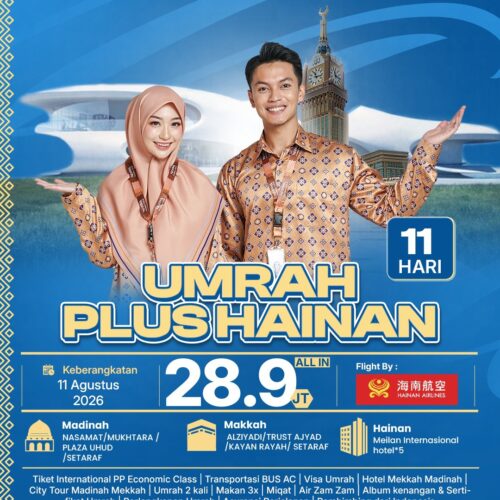 Umrah Plus Hainan 11 Hari