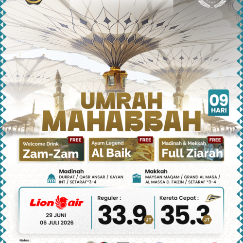Umrah Mahabbah 09 Hari Lion