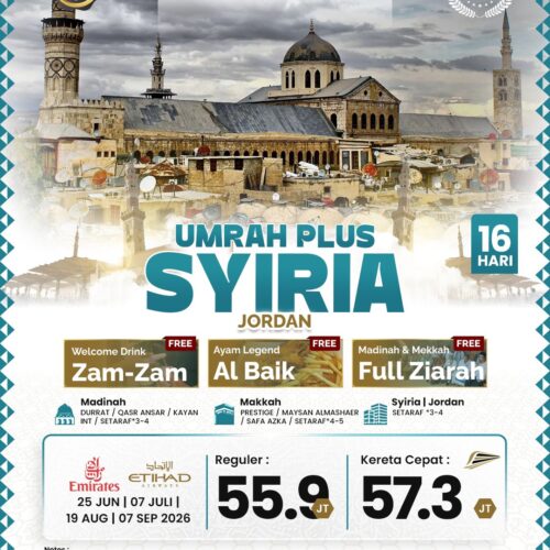Umrah Plus Syiria 16 Hari
