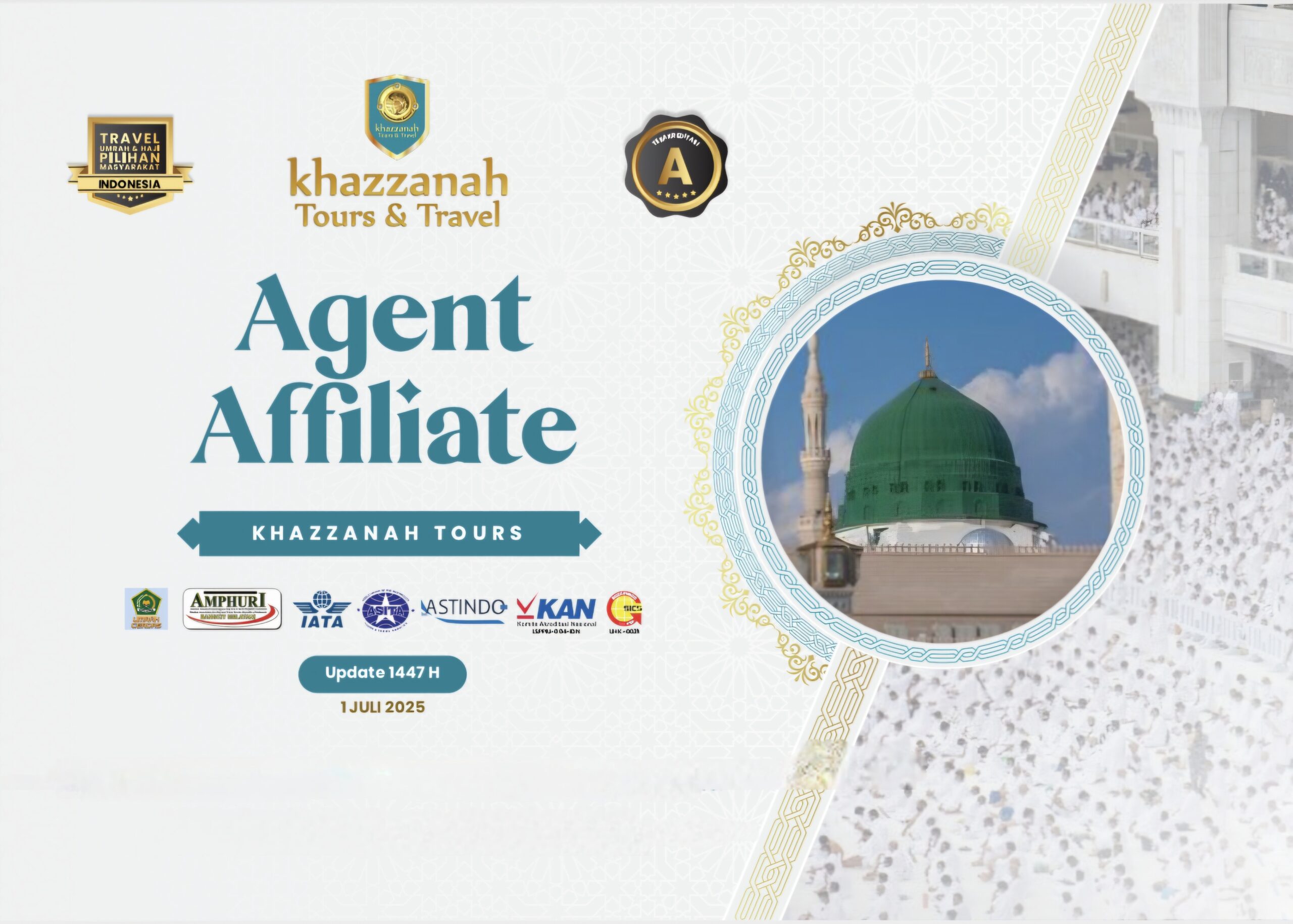 Agen Affiliate Khazzanah Tours - Dana Belum Siap? Sekarang Kamu Bisa Menjadi 

Pensyiar Baitullah
