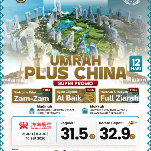 Umrah Plus China Super Promo 12 Hari