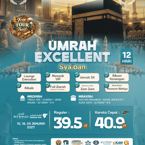 Umrah Excellent Sya’ban 12 Hari