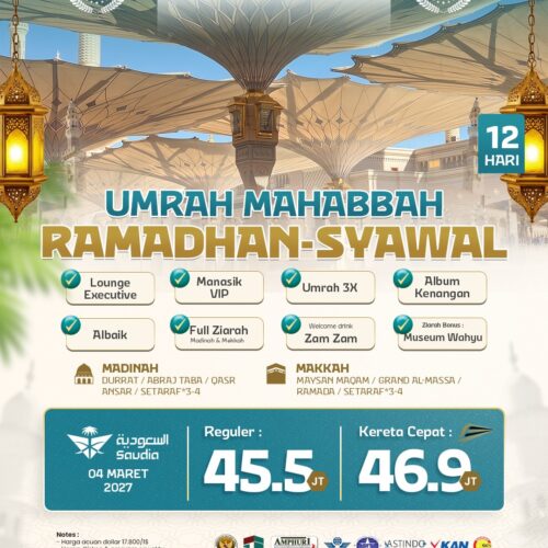 Umrah Mahabbah Ramadhan Syawal 12 Hari