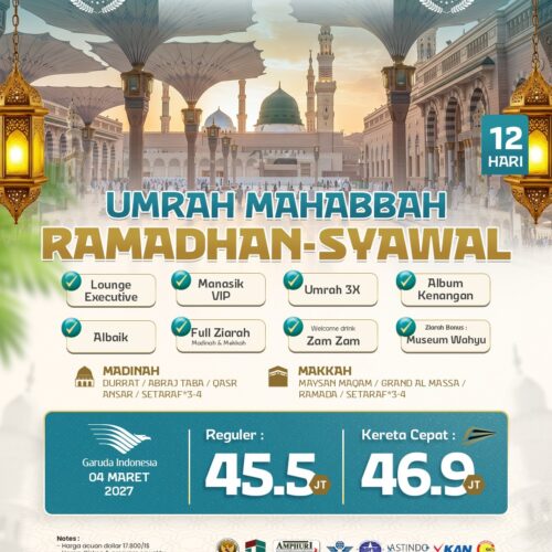 Umrah Mahabbah Ramadhan Syawal 12 Hari