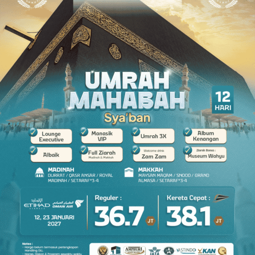 Umrah Mahabbah Sya’ban 12 Hari