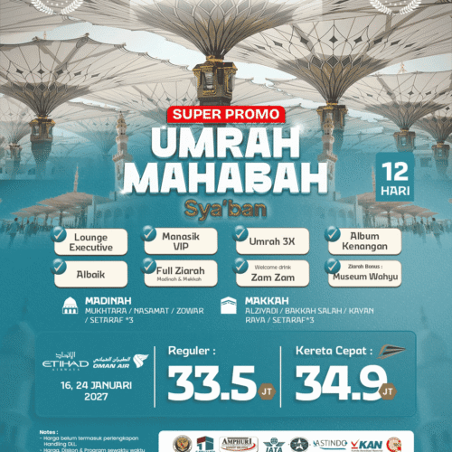 Umrah Mahabbah Super Promo Sya’ban 12 Hari
