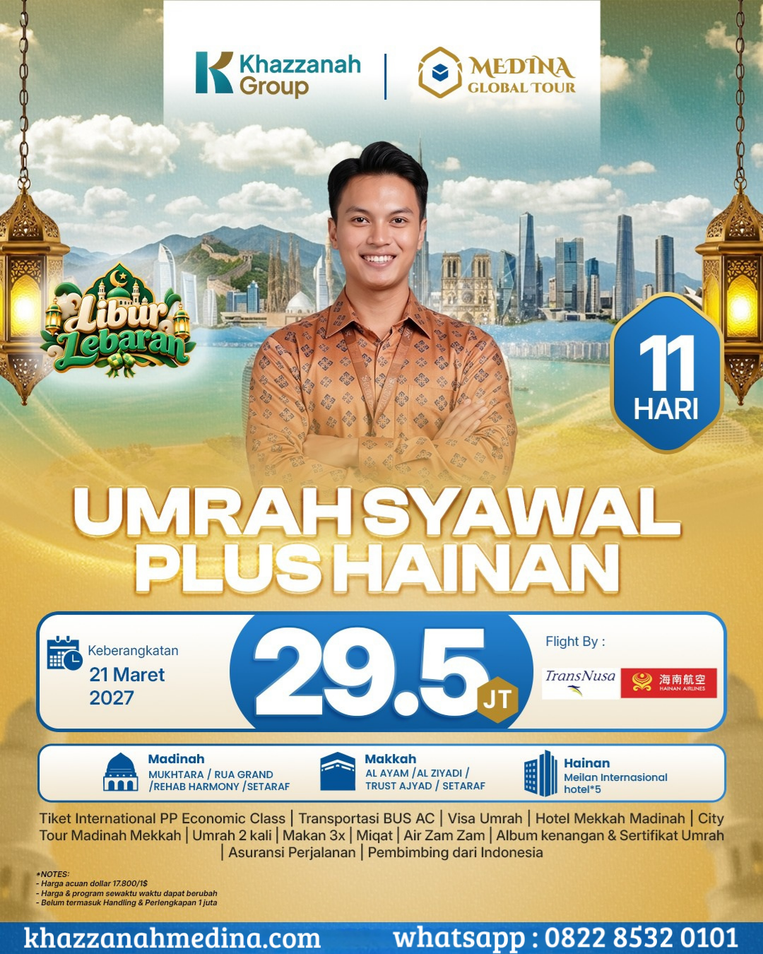 Umrah Syawal Plus Hainan 11 Hari